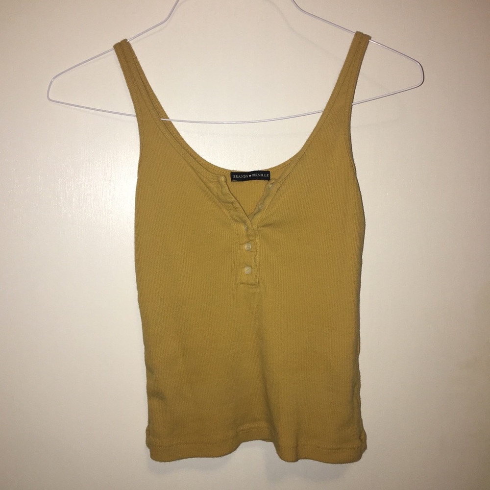 Brandy Melville mustard tank